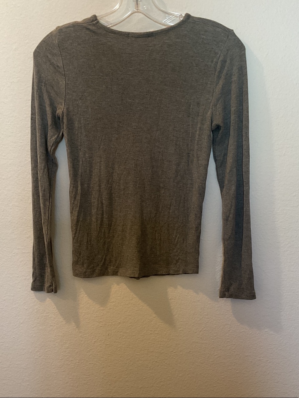 Marine Layer Gray Long-Sleeve Crewneck Tee - Picture 3 of 3